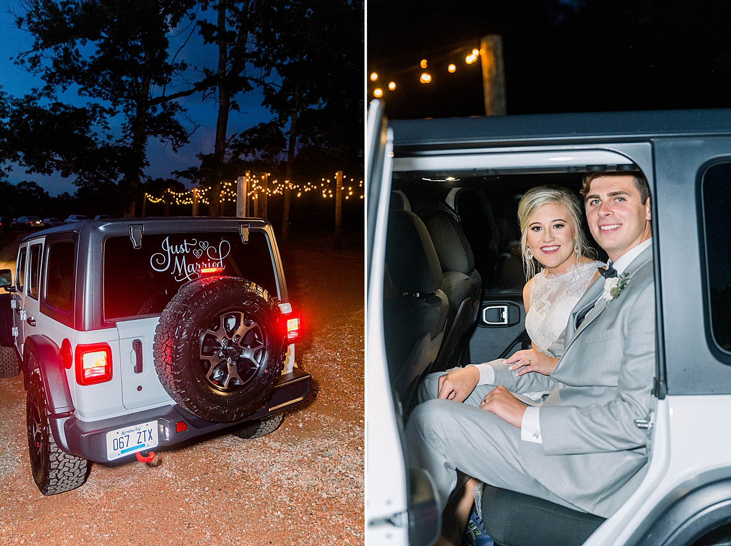 couple drives away during AL wedding reception