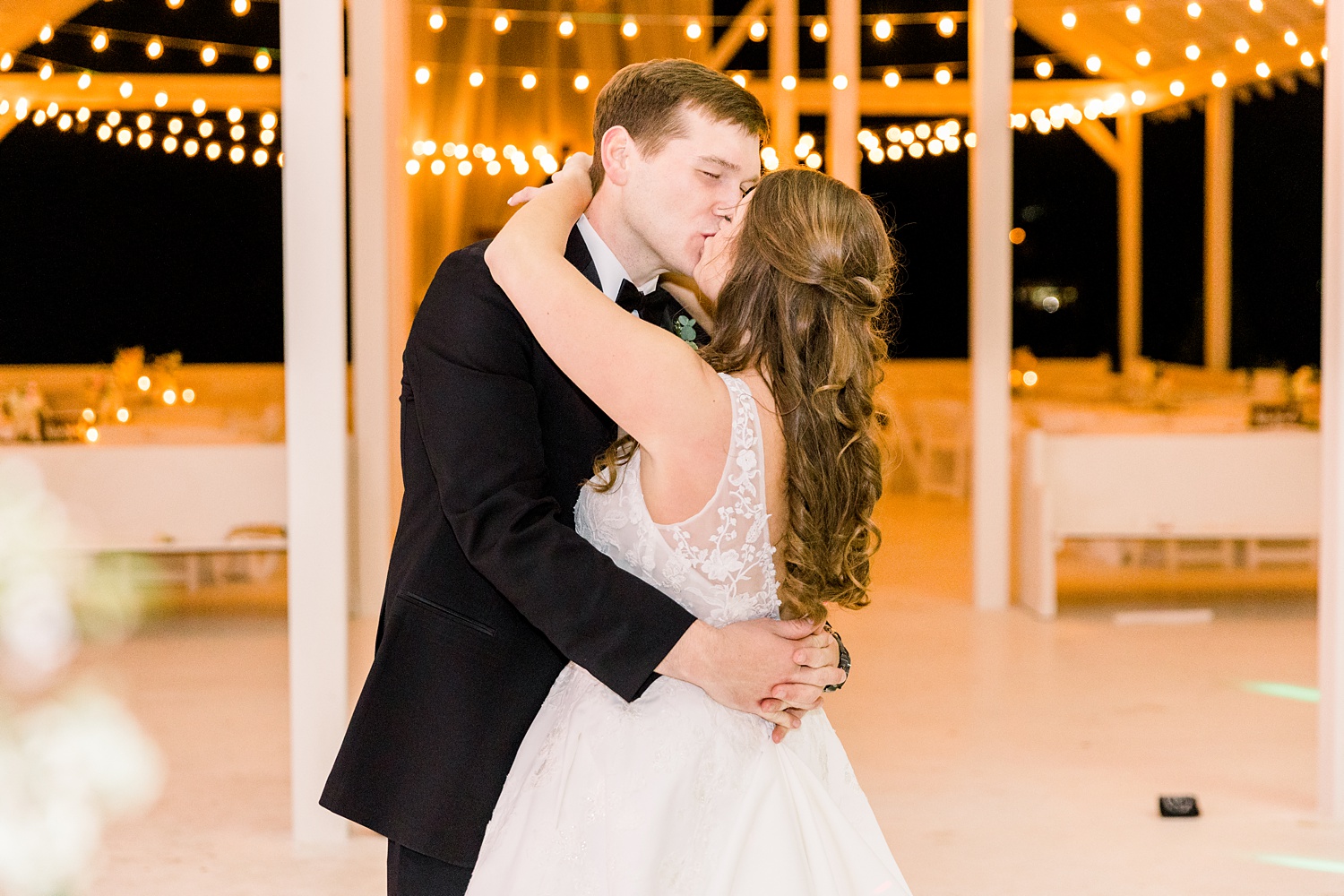 bride and groom have private dance to end the night