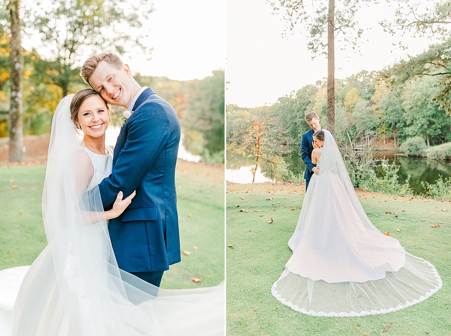 fall wedding portraits at Riverchase Country Club