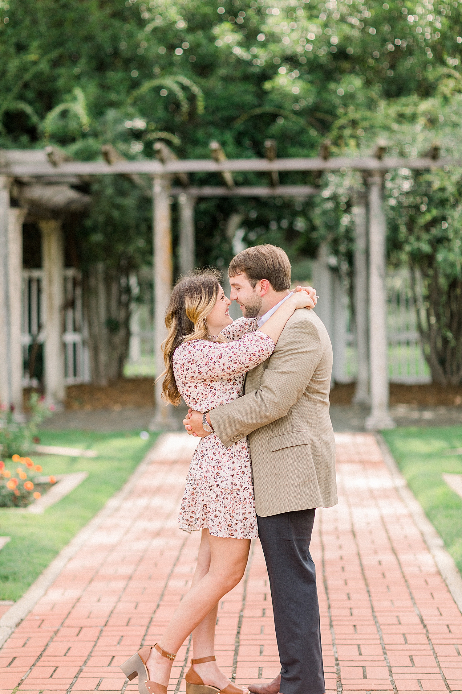 Alabama engagement session in gardens