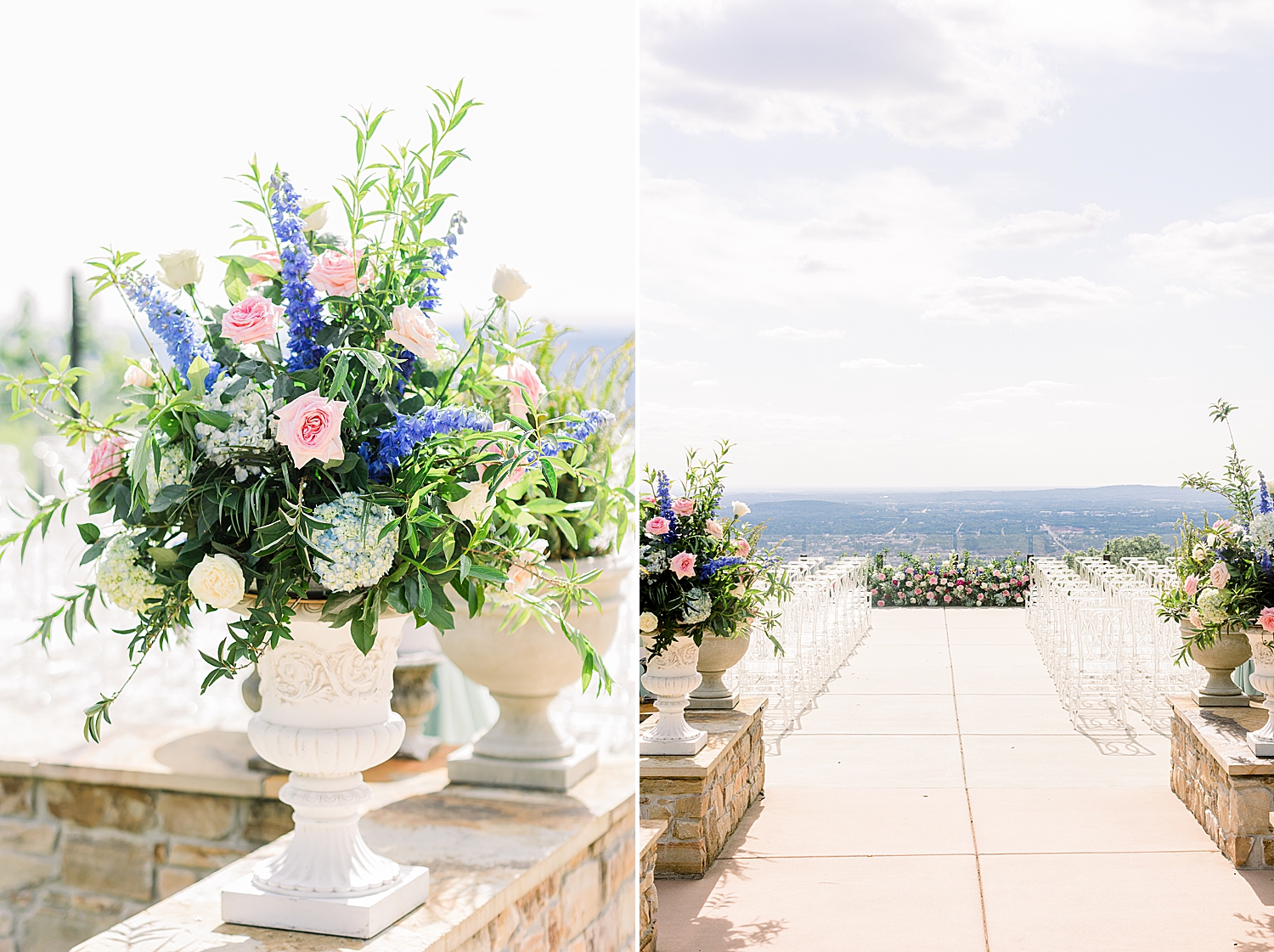 floral arrangements for wedding overlooking Huntsville AL