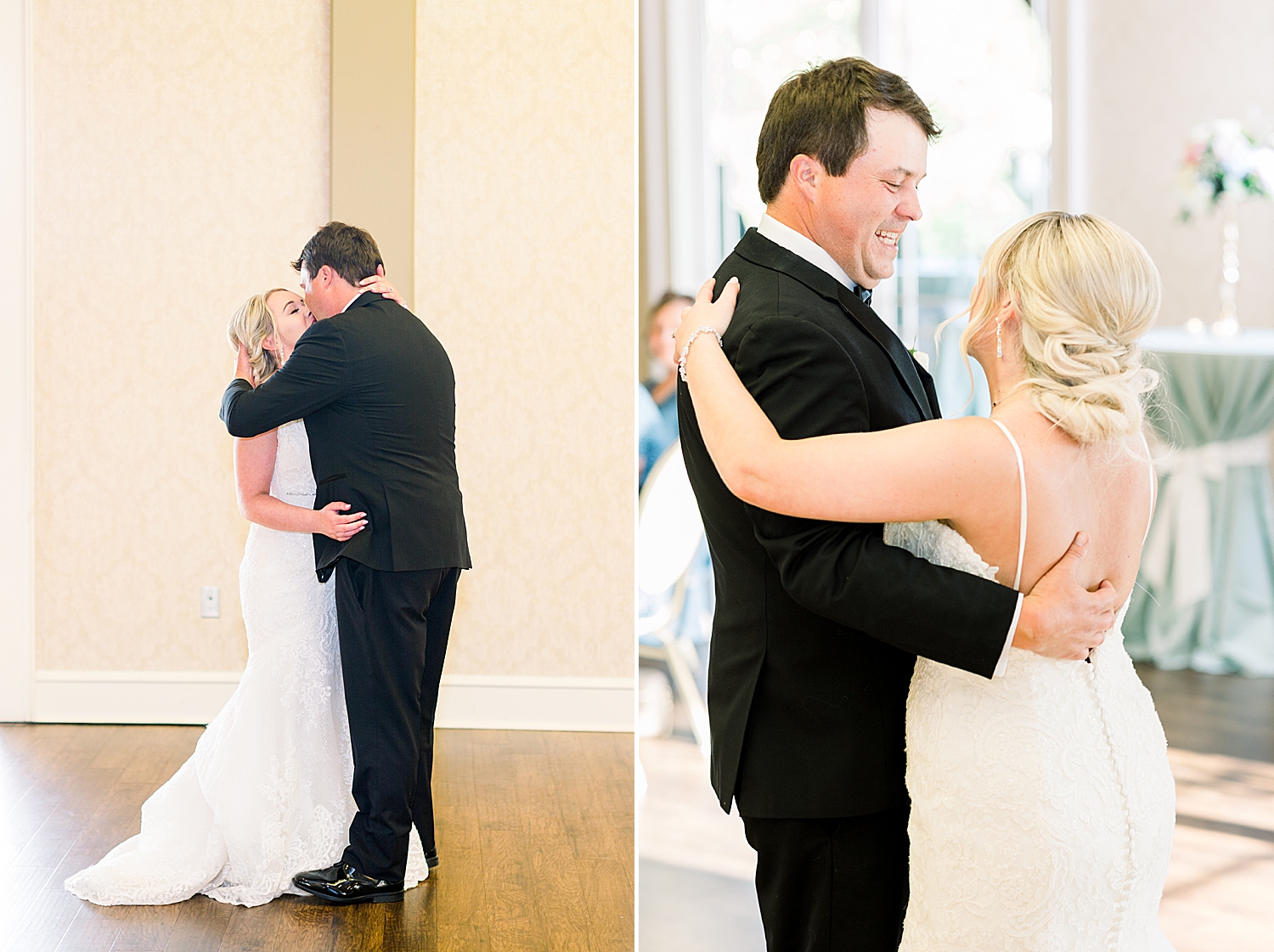 bride and groom dance during Burritt on the Mountain wedding reception