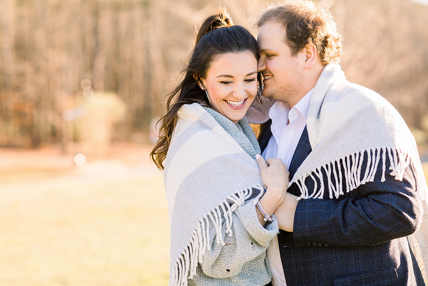 Candid moment between newly Engaged couple in Mount Laurel