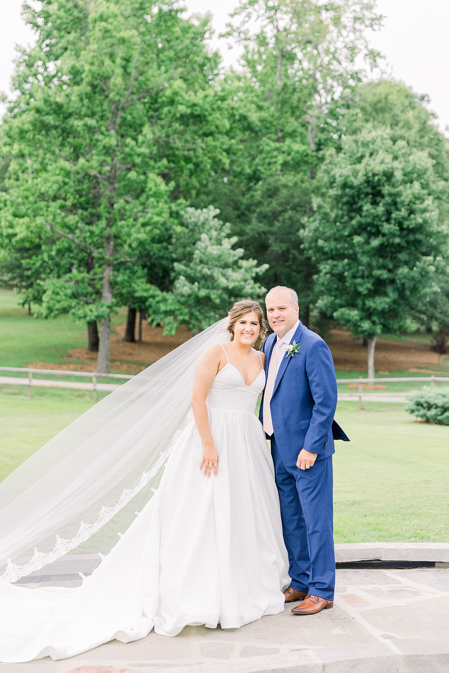 father of the bride and bride captured by Chelsea Morton Photography