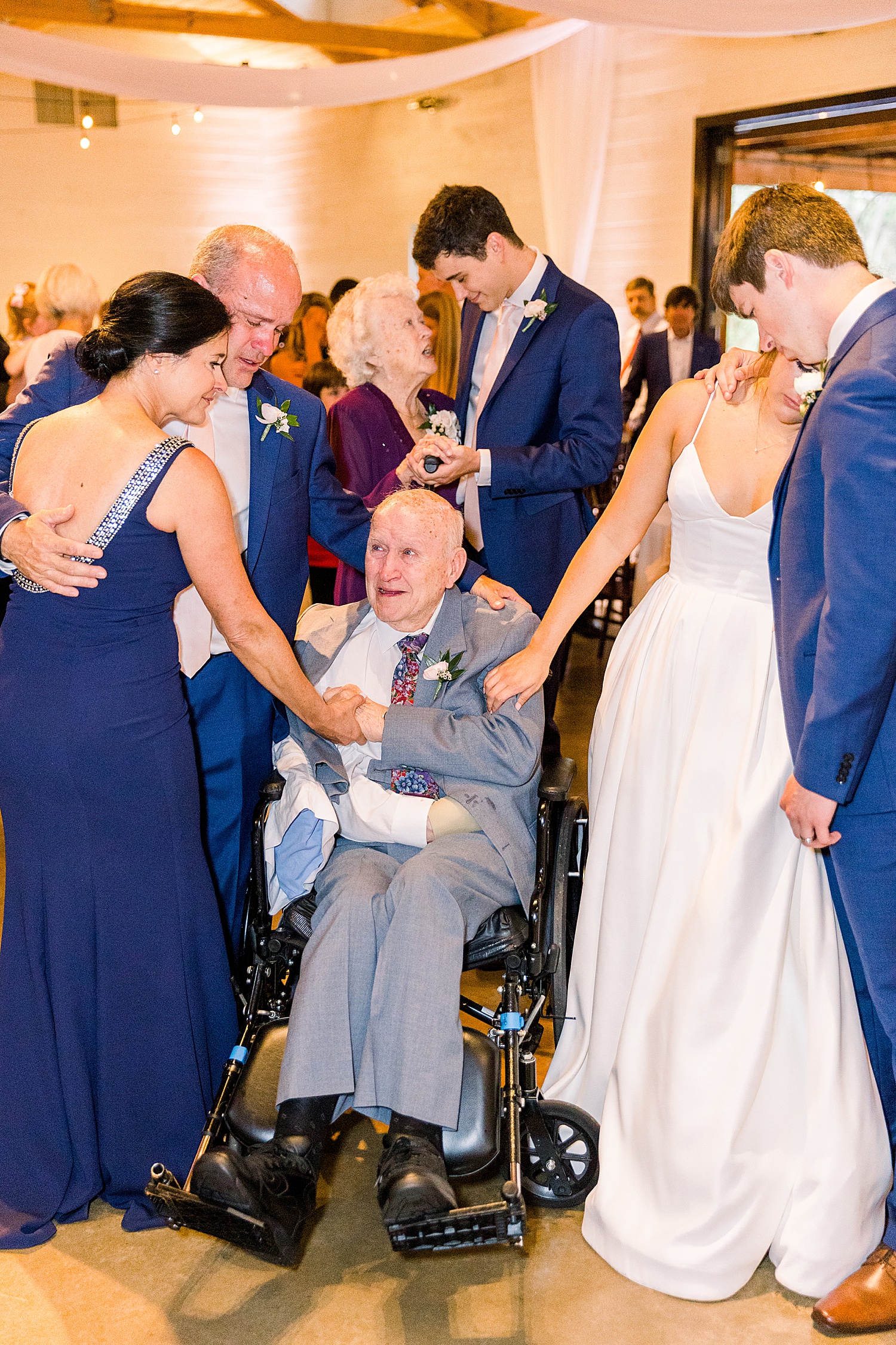 special moments on the dance floor with Bride's grandfather