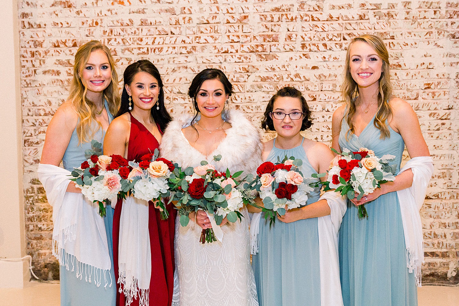 AL bride with her bridesmaids