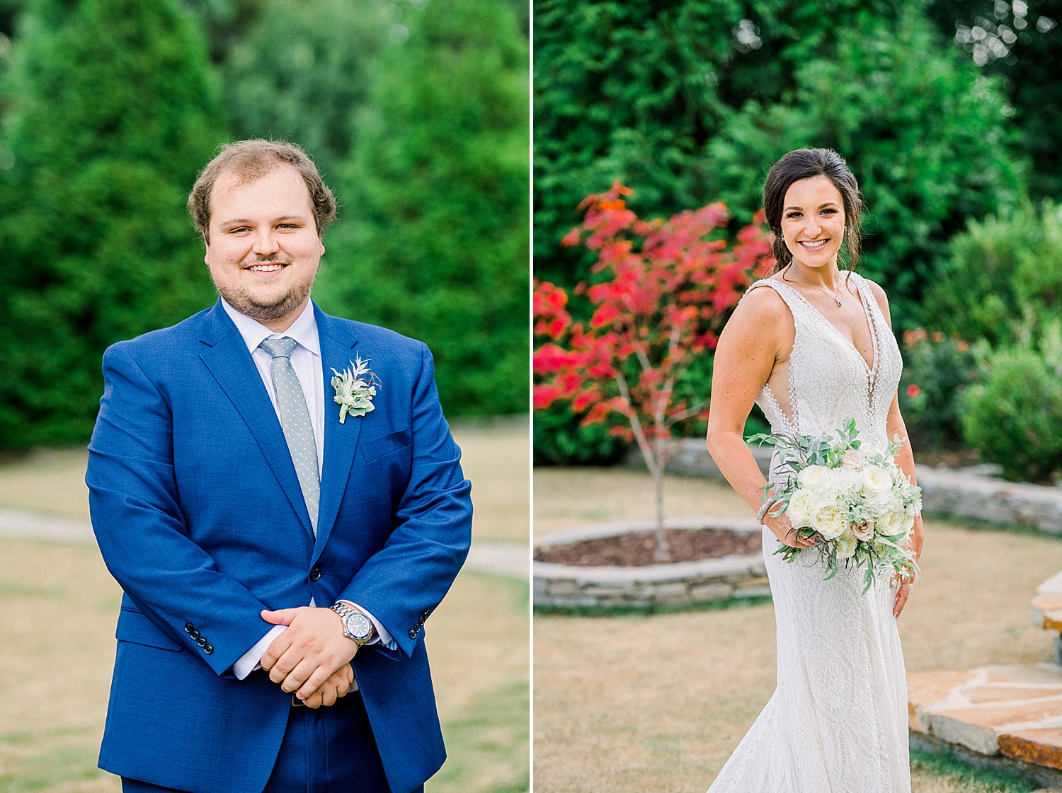 bride + groom portraits at Park Crest Events wedding