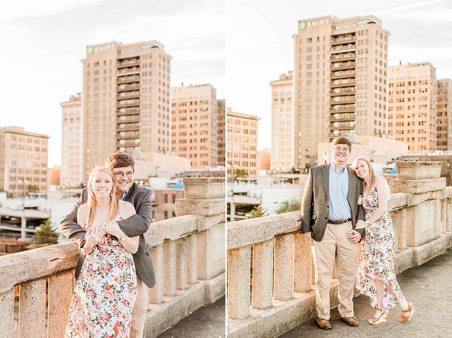 engaged couple hug during their engagement session
