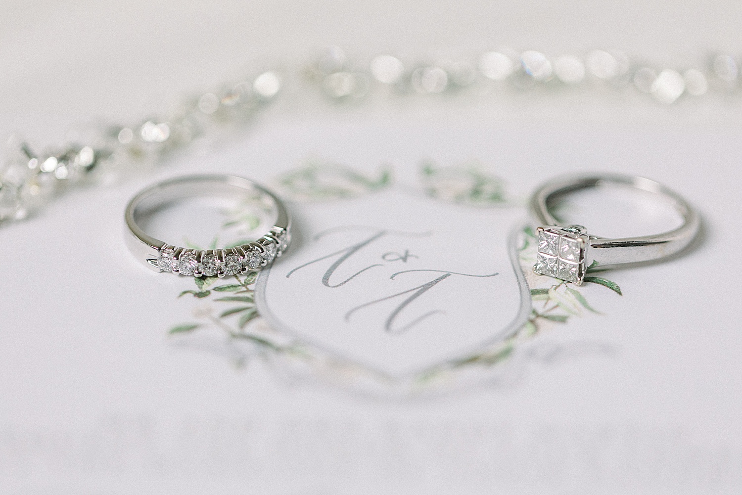Wedding rings from The Sonnet House wedding in Alabama