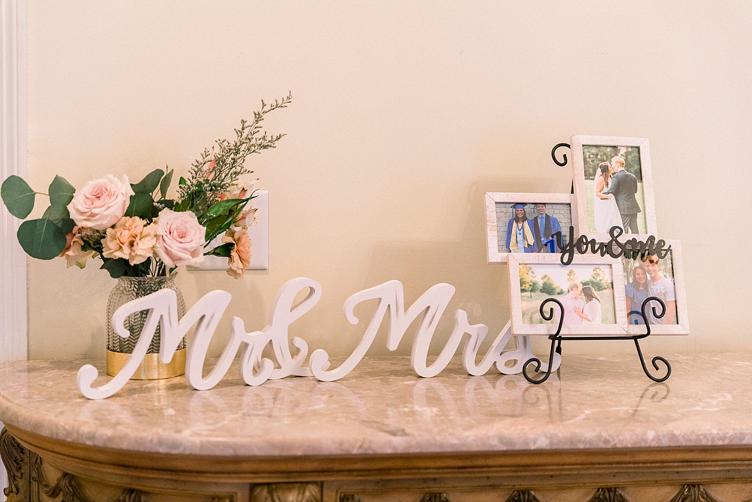 Mr. + Mrs. sign