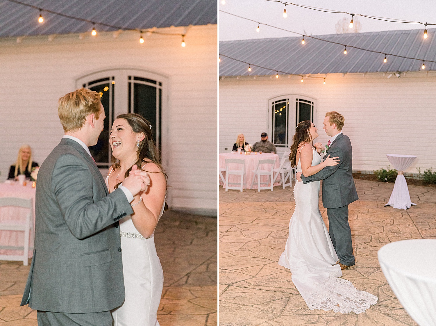 bride and groom share first dance together as husband and wife at The Sonnet House