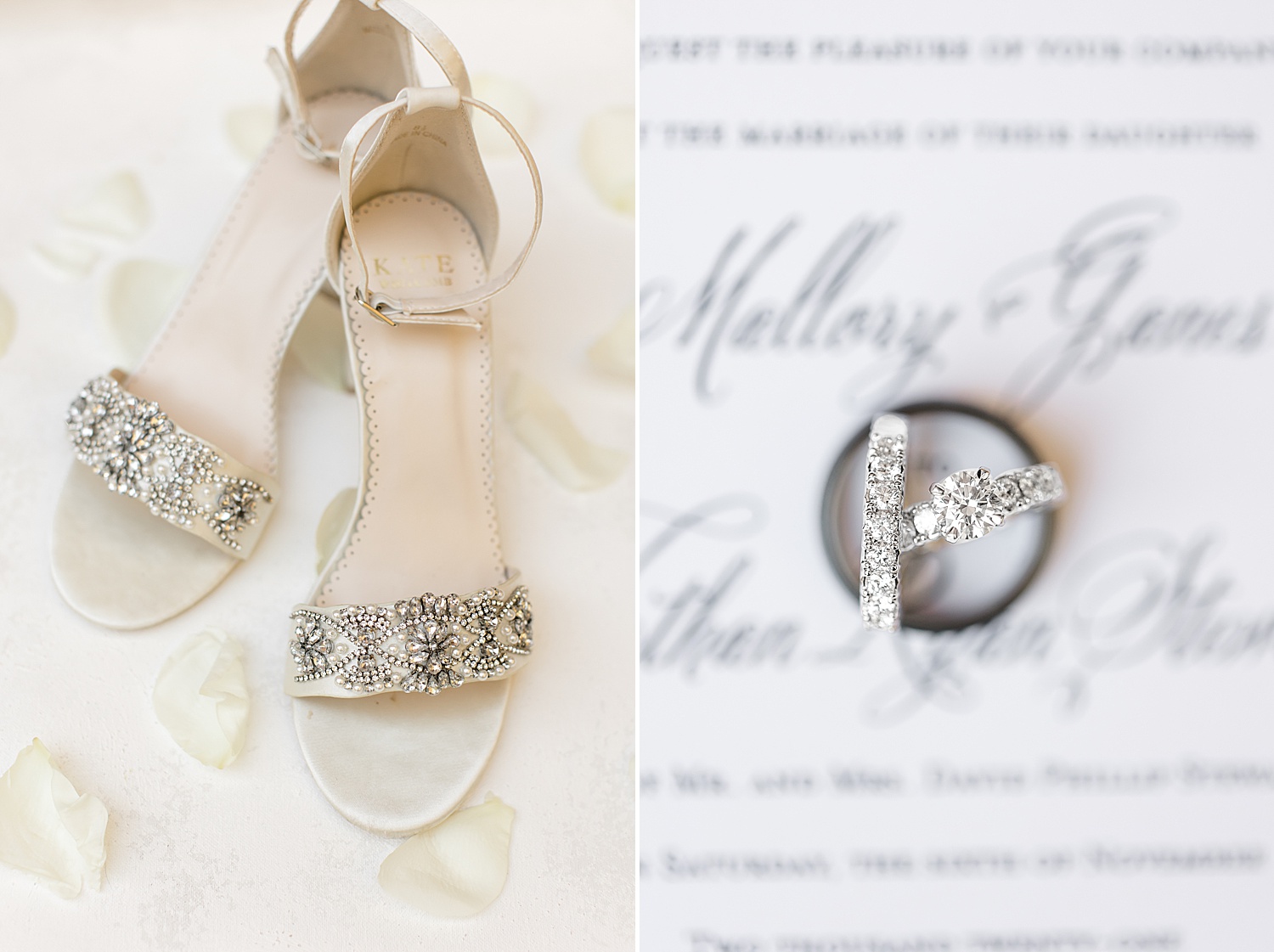wedding shoes and details from Swann Lake Stables Wedding