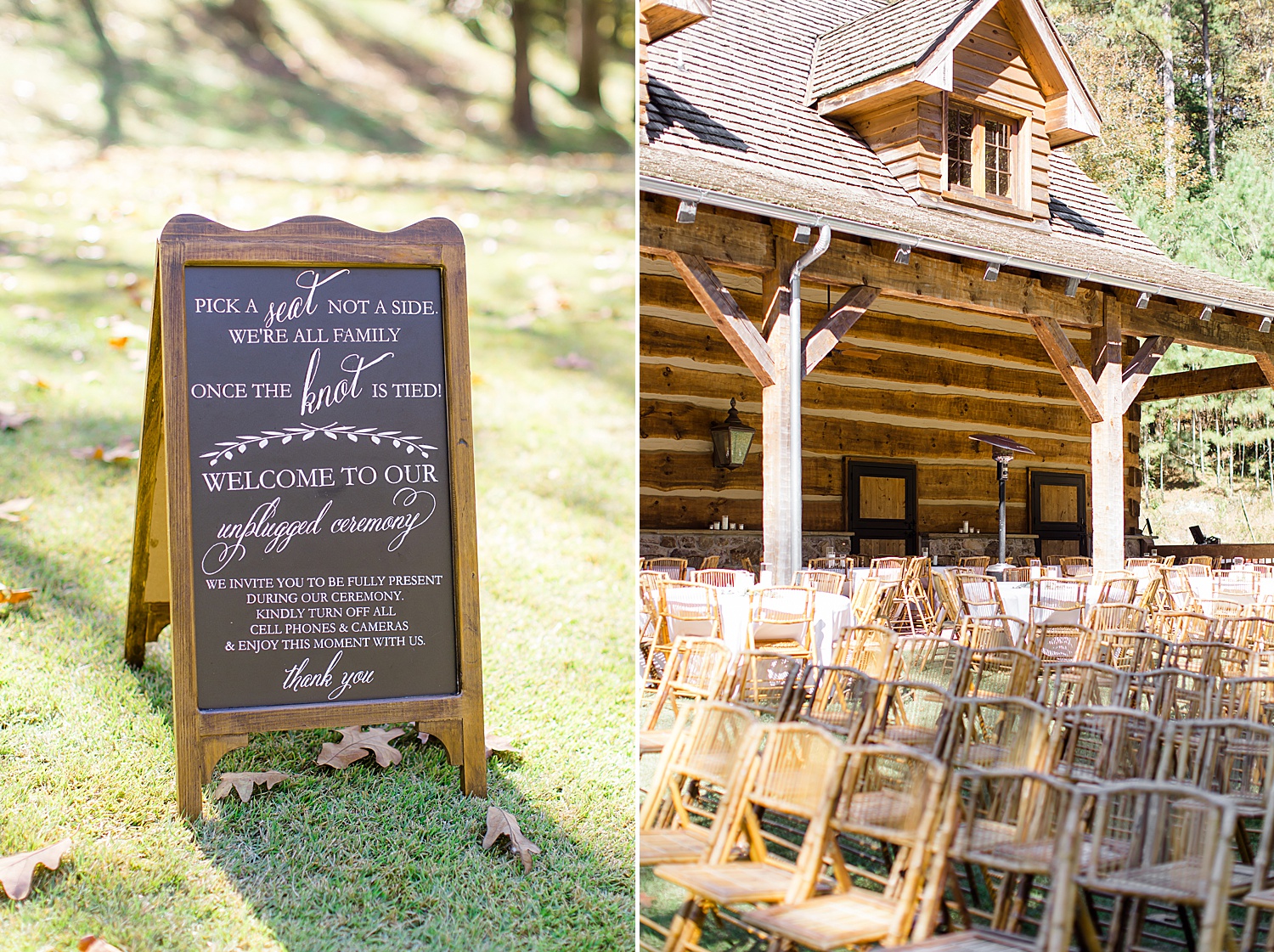 outdoor AL wedding ceremony at Swann Lake Stables Wedding