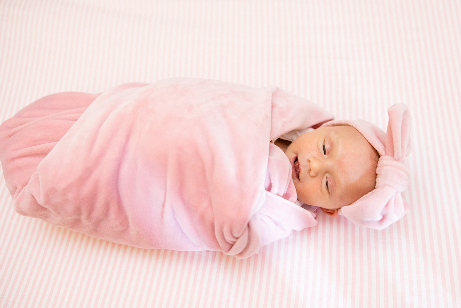 Birmingham AL in-home newborn session in baby girl's nursery