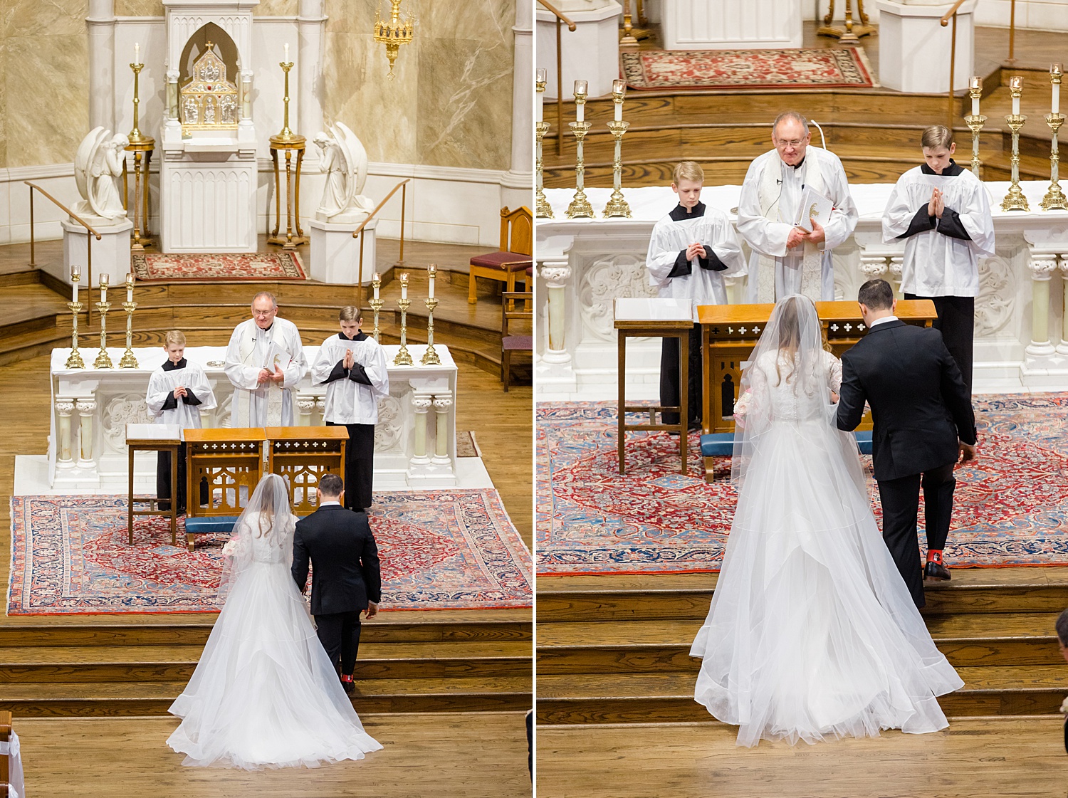 wedding ceremony at Cathedral of Saint Paul