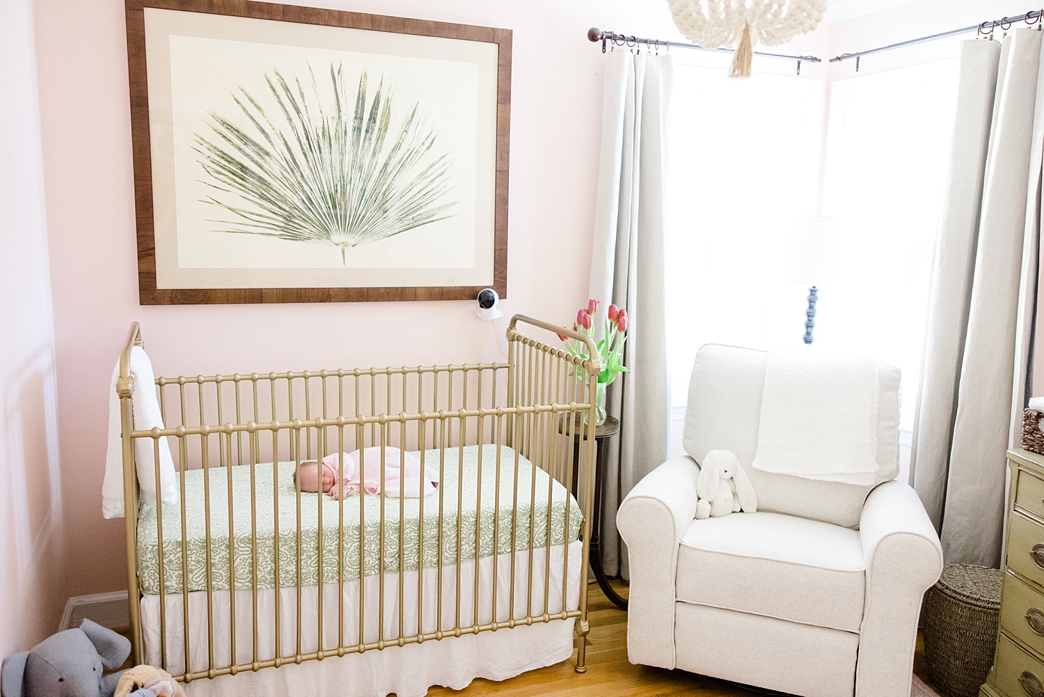 In-Home Lifestyle Newborn Session in nursery