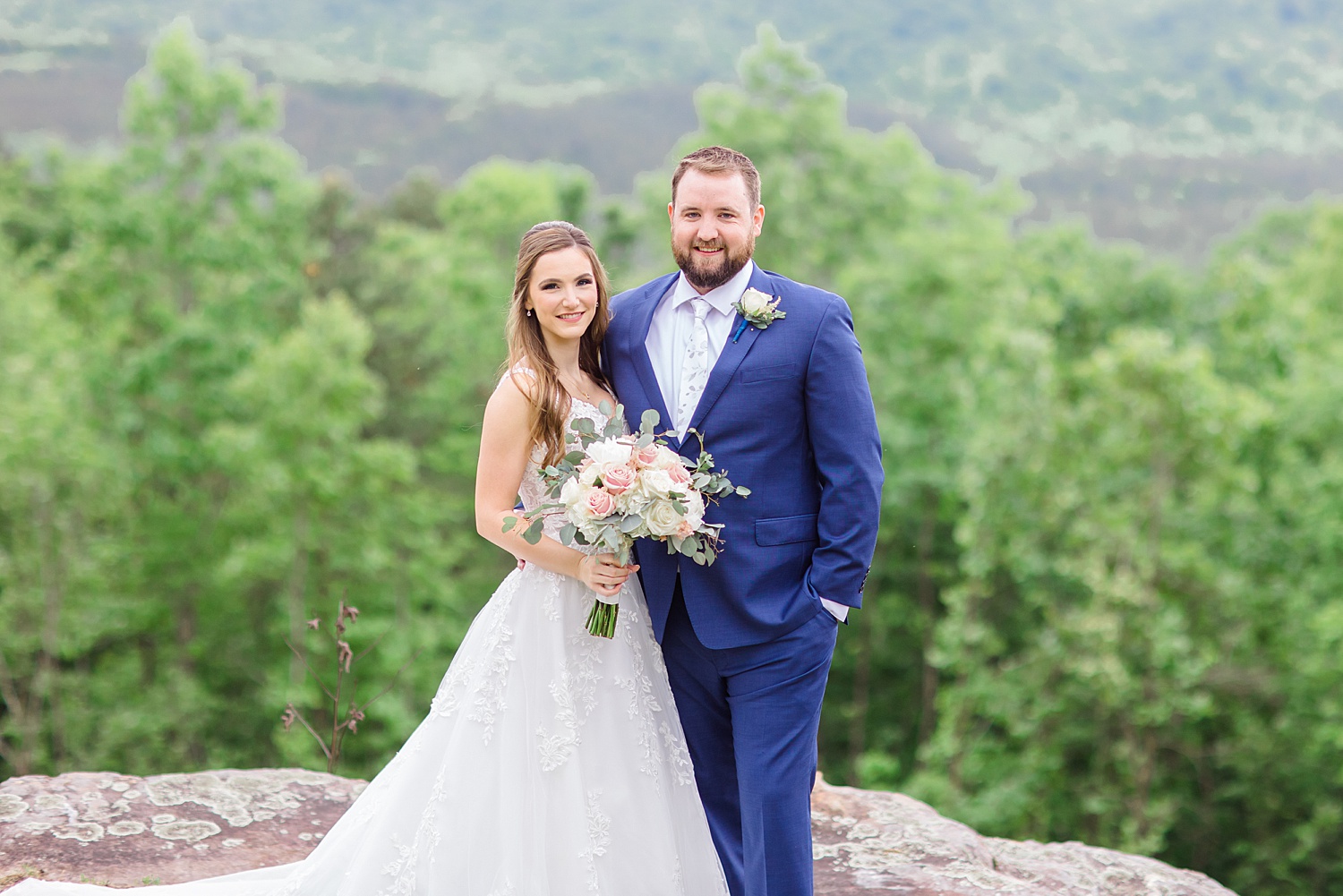 wedding portraits of couple before romantic spring wedding at Weddings at Cabin Bluff in AL 