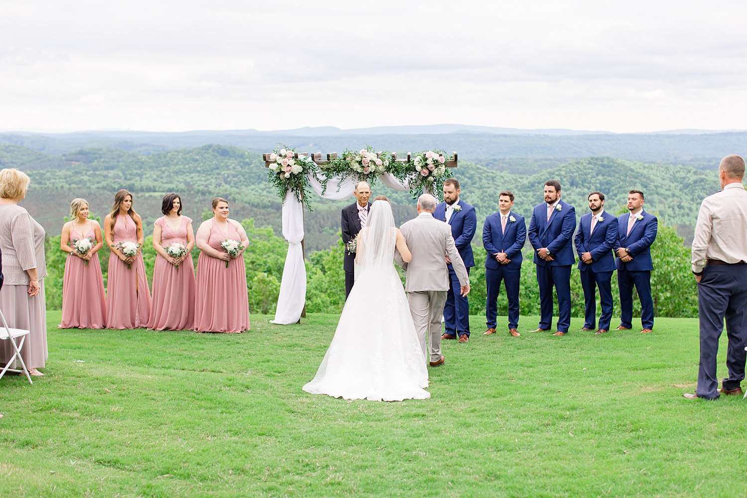 stunning outdoor wedding ceremony at Weddings at Cabin Bluff in AL