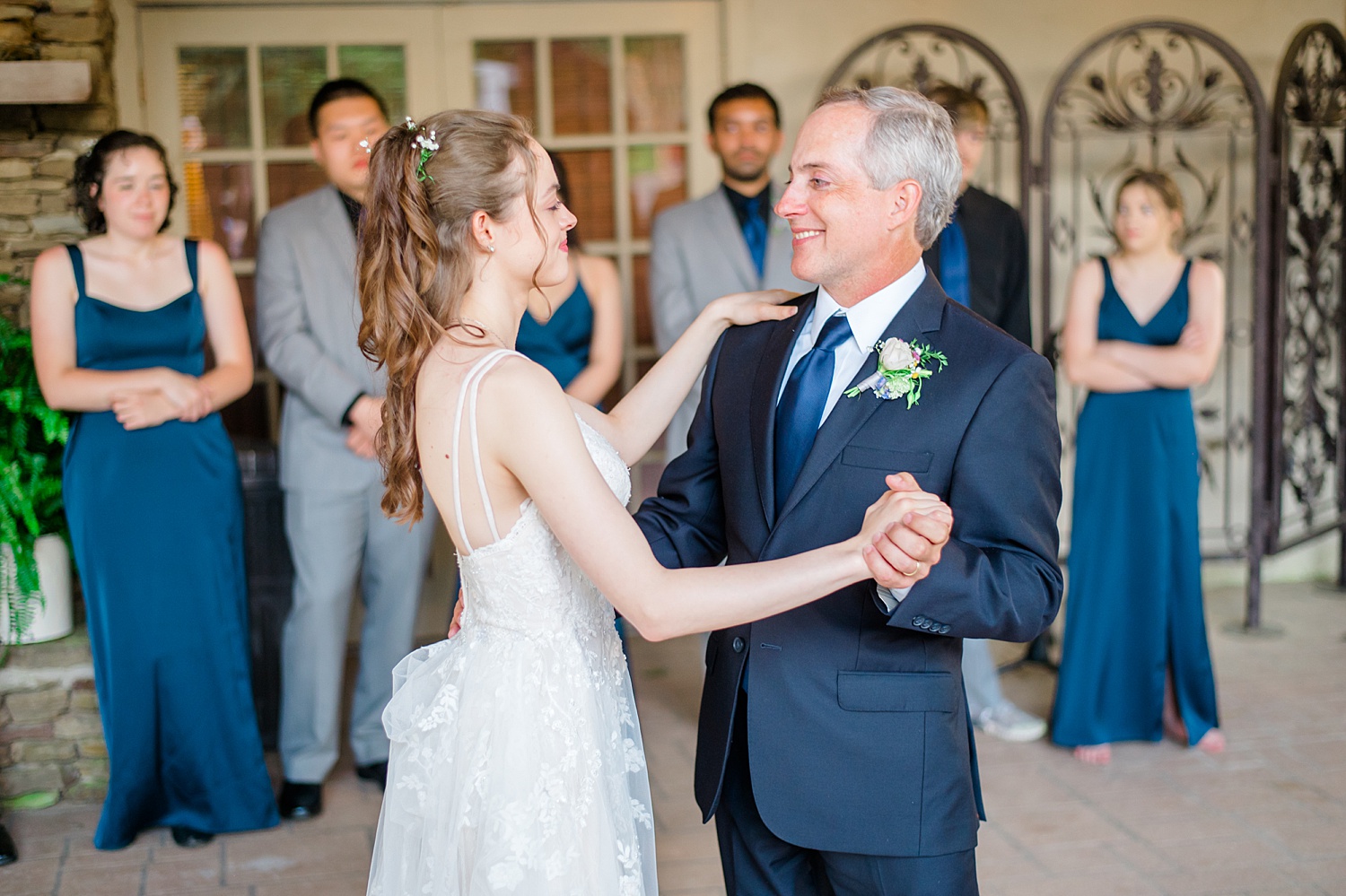 bride dances with ther father
