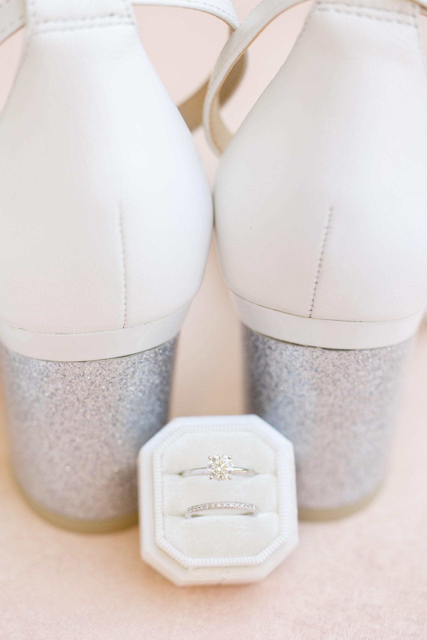 wedding shoes and ring box 