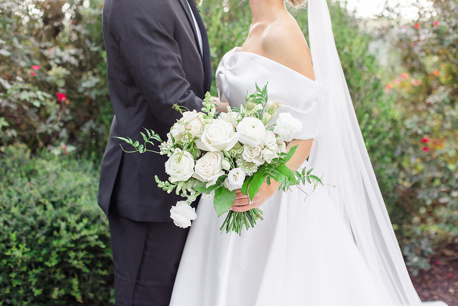 classic white wedding bouquet 
