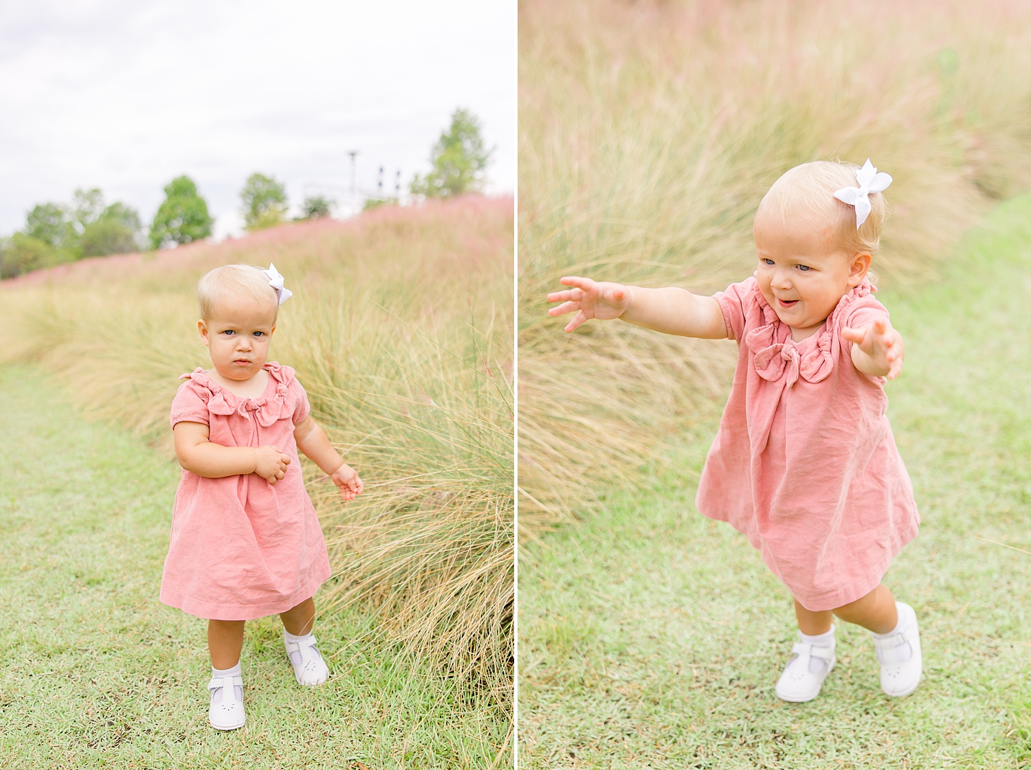 fun portraits of toddler during family session