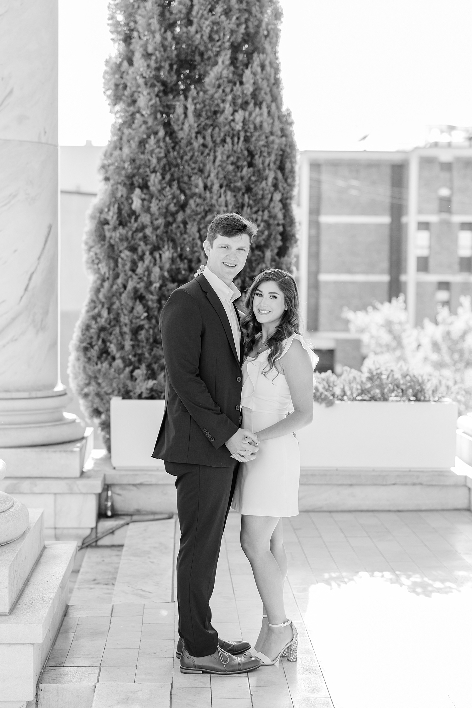 timeless engagement portraits at Southside Baptist Church 