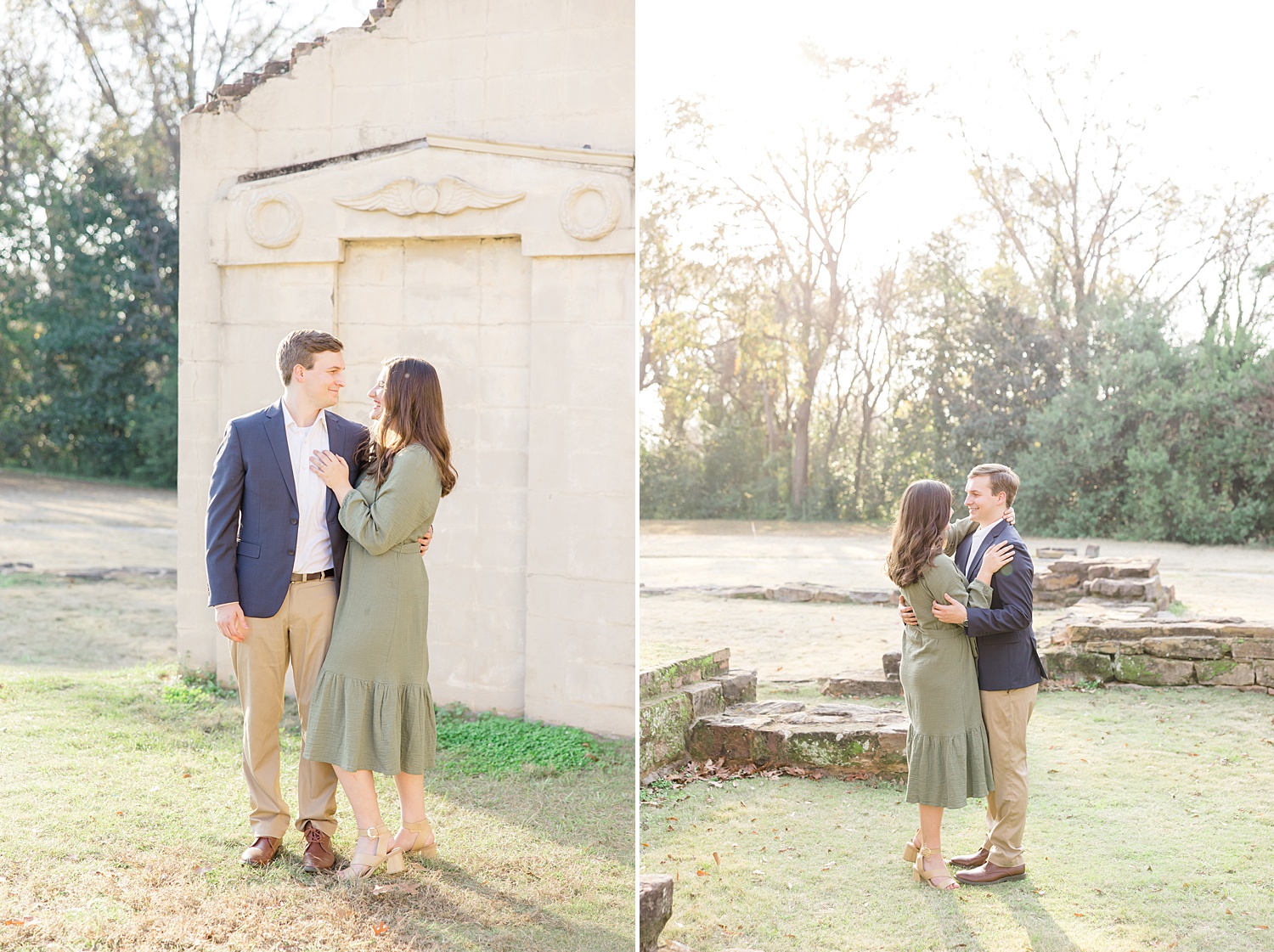 Fall Engagement session at Capitol Park