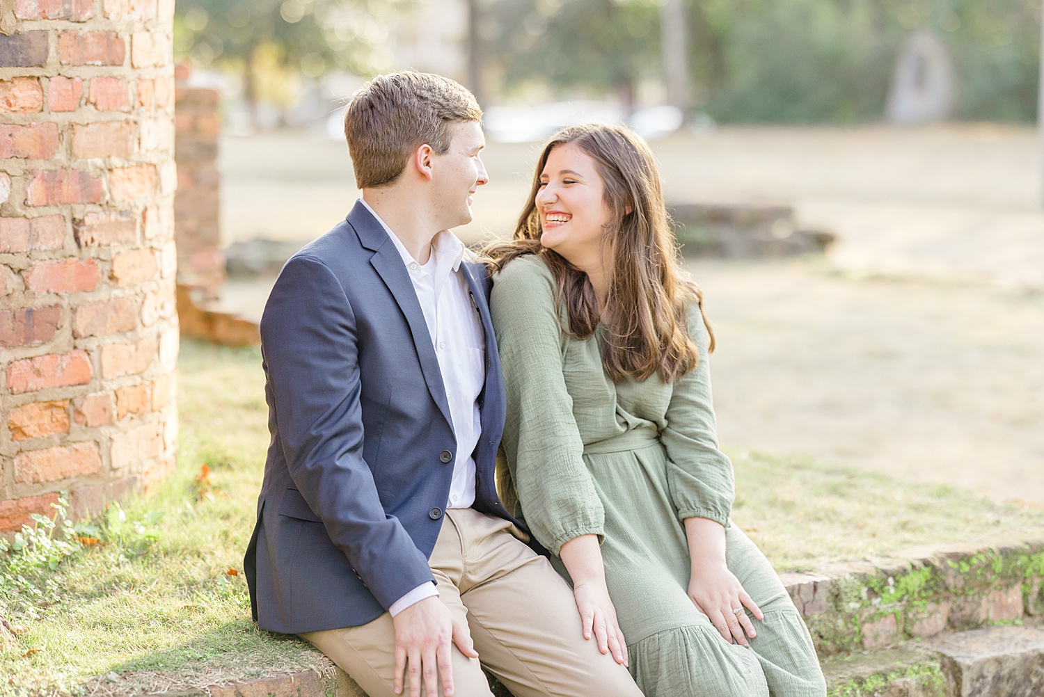 candid engagement portraits from Tuscaloosa Fall Engagement 