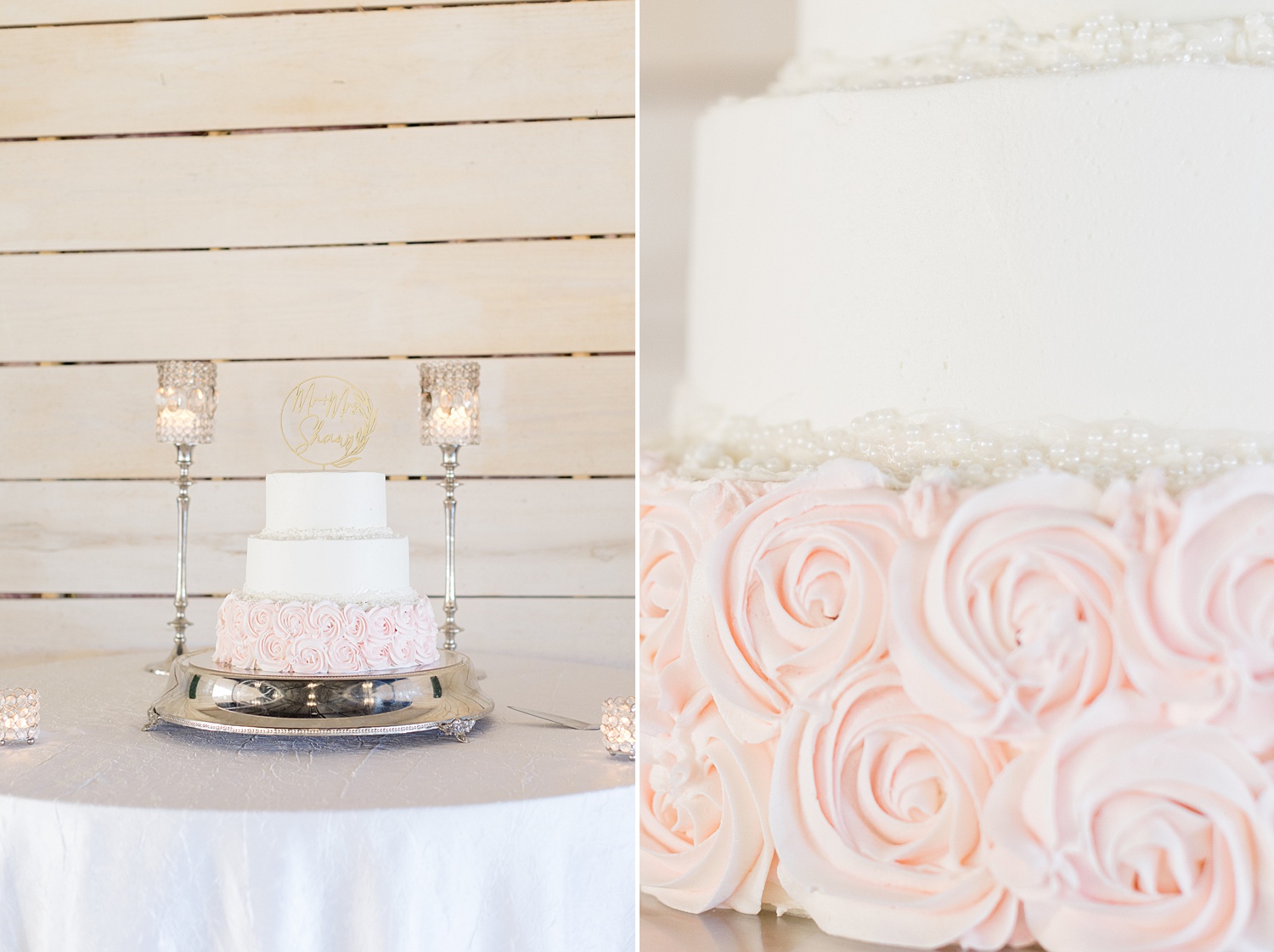 classic three tiered wedding cake