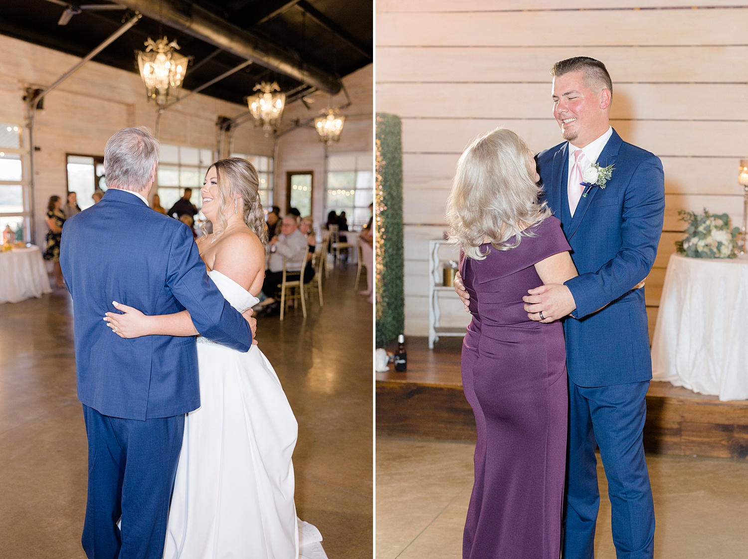father-daughter and mother-son dance from Mathews Manor Wedding