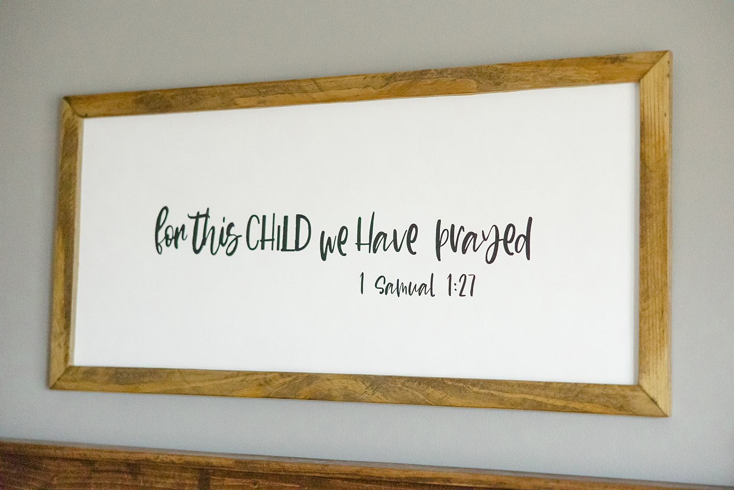 for this child we have prayed nursery sign 