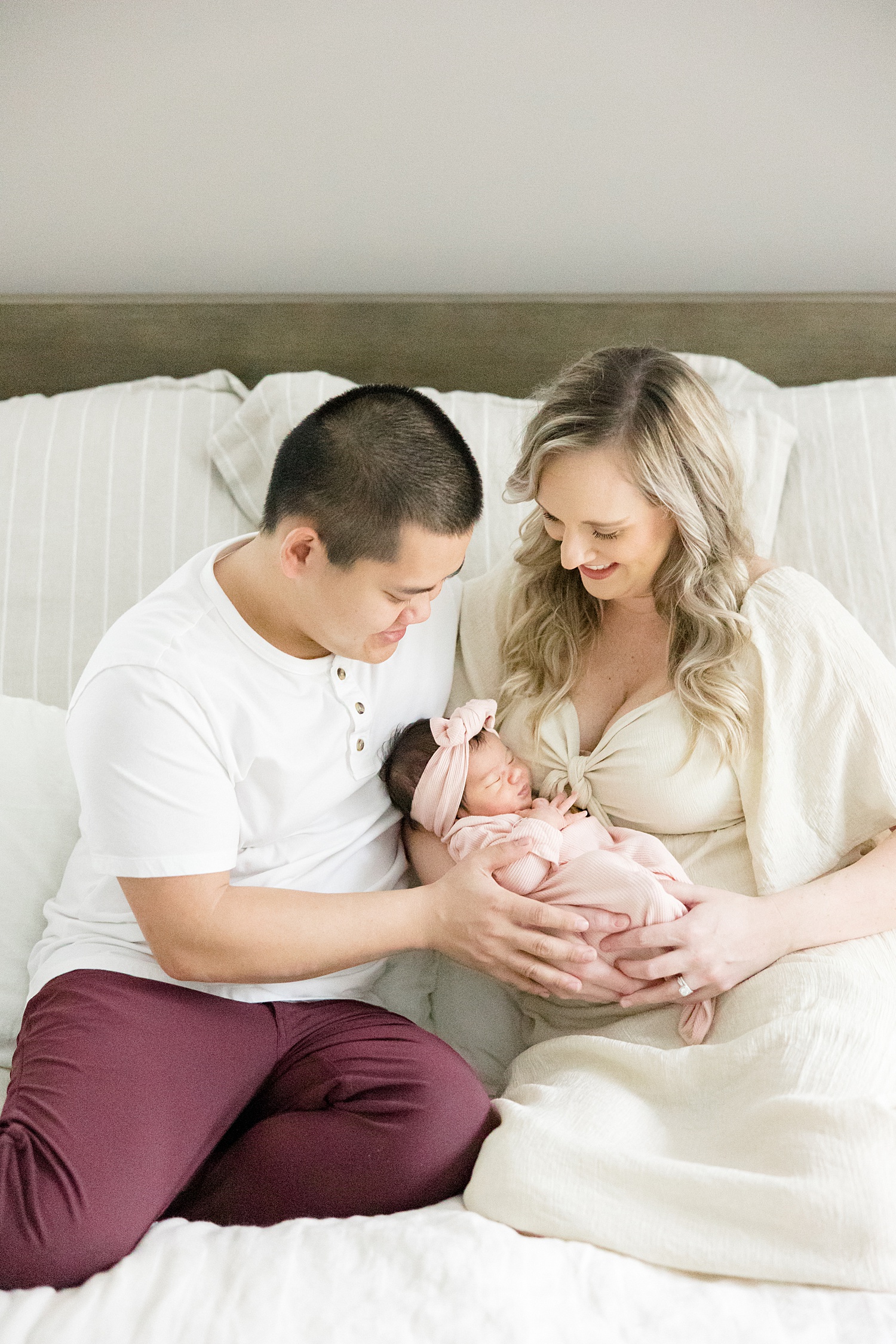 Birmingham newborn photographer captures beautiful family of three