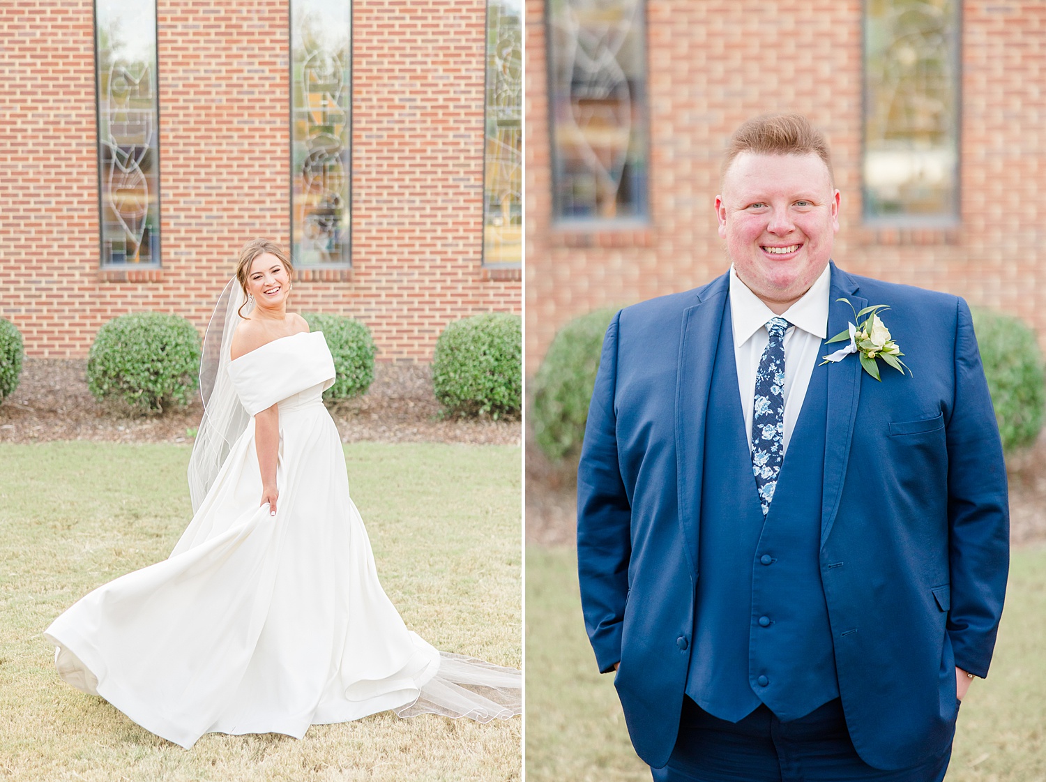 bride and groom portraits 