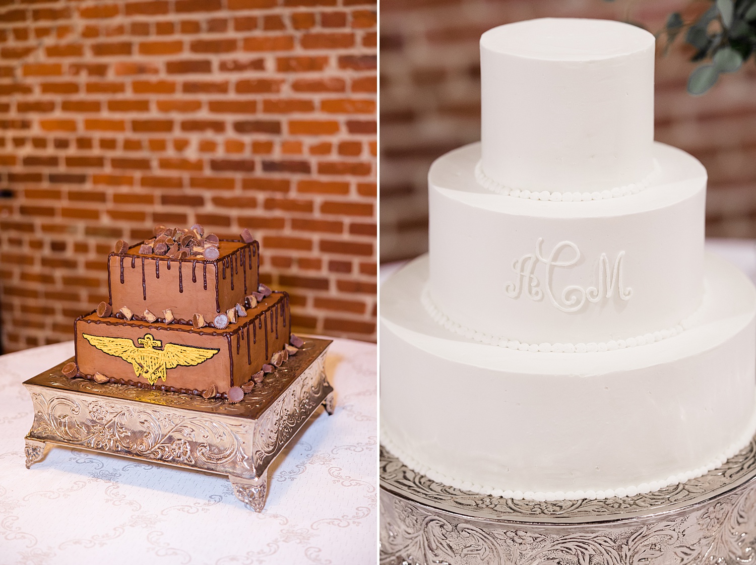 wedding cake from Elegant B&A Warehouse Wedding