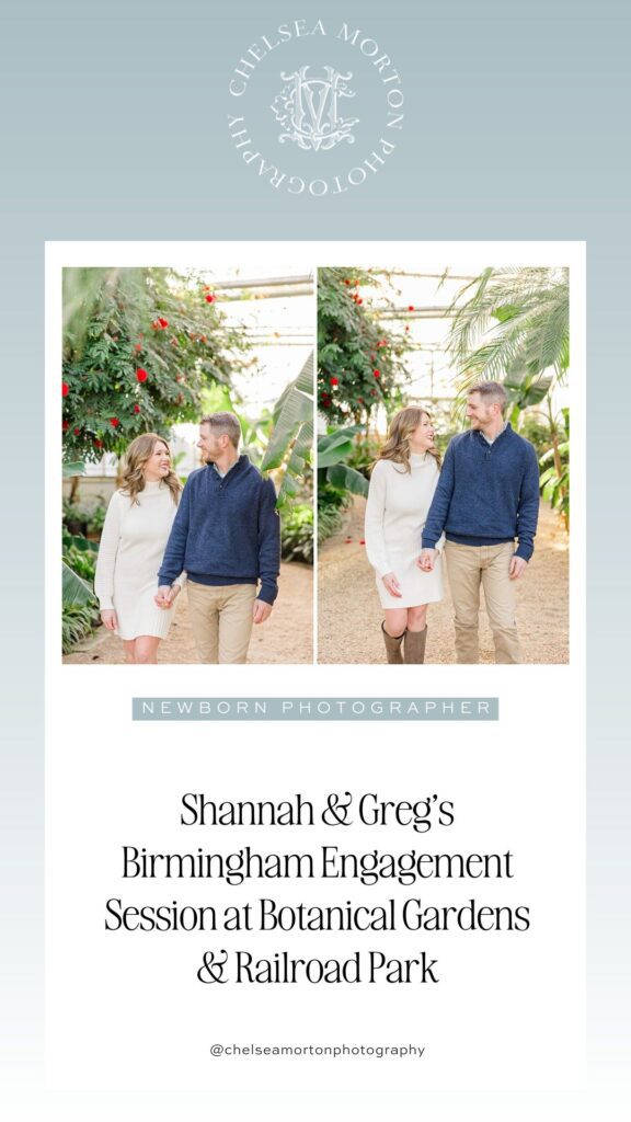 Shannah & Greg’s Birmingham Engagement Session at Botanical Gardens & Railroad Park